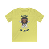 Zeke Elliott Dallas Cowboys (Throwback), Kids Gildan Softstyle Tee Shirt