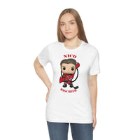 Nico Hischier New Jersey Devils, Soft Cotton Bella and Canvas Short Sleeve Tee shirt