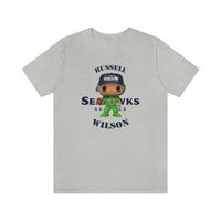 Russell Wilson Seattle Seahawks (Green), Soft Cotton Bella and Canvas Short Sleeve Tee shirt