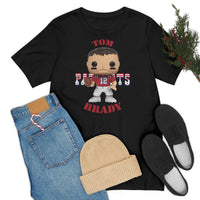 Tom Brady New England Patriots (Throwback), Soft Cotton Bella and Canvas Short Sleeve Tee shirt