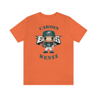 Carson Wentz Philadelphia Eagles (Green Jersey), Soft Cotton Bella and Canvas Short Sleeve Tee shirt