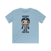 Babe Ruth New York Yankees, Kids Gildan Softstyle Tee Shirt