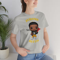 Jerome Bettis Pittsburgh Steelers, Soft Cotton Bella and Canvas Short Sleeve Tee shirt