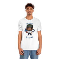Russell Wilson Seattle Seahawks, Soft Cotton Bella and Canvas Short Sleeve Tee shirt