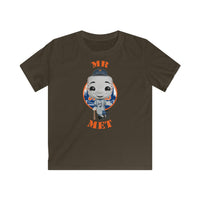 Mr Met New York Mets, Kids Gildan Softstyle Tee Shirt