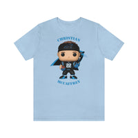 Christian McCaffrey Carolina Panthers, Soft Cotton Bella and Canvas Short Sleeve Tee shirt