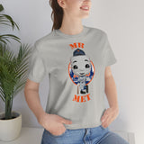 Mr Met New York Mets, Soft Cotton Bella and Canvas Short Sleeve Tee shirt