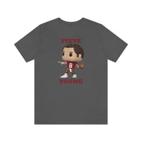 Steve Young San Francisco 49ers, Soft Cotton Bella and Canvas Short Sleeve Tee shirt