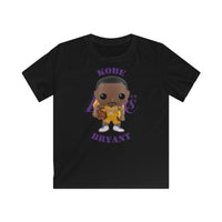 Kobe Bryant L.A Lakers (Yellow), Kids Gildan Softstyle Tee Shirt