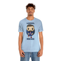 Lionel Messi PSG, Soft Cotton Bella and Canvas Short Sleeve Tee shirt