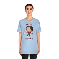Steve Young San Francisco 49ers, Soft Cotton Bella and Canvas Short Sleeve Tee shirt