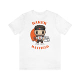 Baker Mayfield Cleveland Browns, Soft Cotton Bella and Canvas Short Sleeve Tee shirt