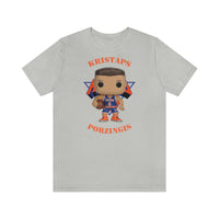 Kristaps Porzingis New York Knicks, Soft Cotton Bella and Canvas Short Sleeve Tee shirt