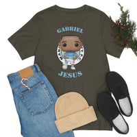 Gabriel Jesus Manchester City, Soft Cotton Bella and Canvas Short Sleeve Tee shirt