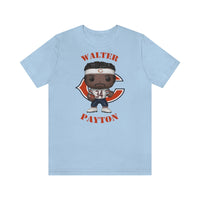 Walter Payton Chicago Bears (White), Soft Cotton Bella and Canvas Short Sleeve Tee shirt