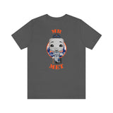 Mr Met New York Mets, Soft Cotton Bella and Canvas Short Sleeve Tee shirt