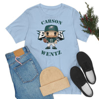 Carson Wentz Philadelphia Eagles (Green Jersey), Soft Cotton Bella and Canvas Short Sleeve Tee shirt