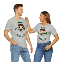 Joe Namath New York Jets, Soft Cotton Bella and Canvas Short Sleeve Tee shirt