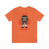 Jim Brown Cleveland Browns, Soft Cotton Bella and Canvas Short Sleeve Tee shirt