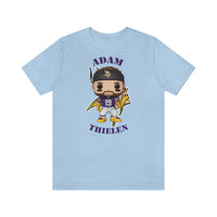 Adam Thielen Minnesota Vikings, Soft Cotton Bella and Canvas Short Sleeve Tee shirt