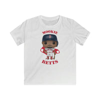 Mookie Betts Boston Red Sox, Kids Gildan Softstyle Tee Shirt
