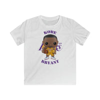 Kobe Bryant L.A Lakers (Yellow), Kids Gildan Softstyle Tee Shirt