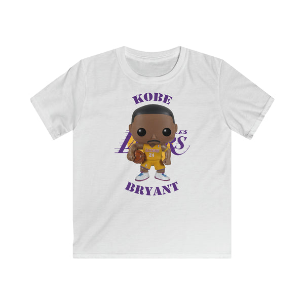 Kobe Bryant L.A Lakers (Yellow), Kids Gildan Softstyle Tee Shirt
