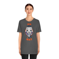 Mr Met New York Mets, Soft Cotton Bella and Canvas Short Sleeve Tee shirt