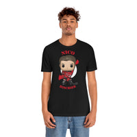 Nico Hischier New Jersey Devils, Soft Cotton Bella and Canvas Short Sleeve Tee shirt