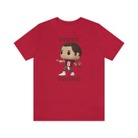 Steve Young San Francisco 49ers, Soft Cotton Bella and Canvas Short Sleeve Tee shirt