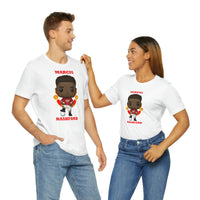 Marcus Rashford Manchester United, Soft Cotton Bella and Canvas Short Sleeve Tee shirt