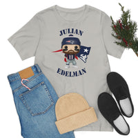 Julian Edelman New England Patriots, Soft Cotton Bella and Canvas Short Sleeve Tee shirt