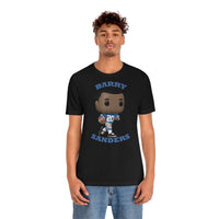 Barry Sanders Detroit Lions, Soft Cotton Bella and Canvas Short Sleeve Tee shirt