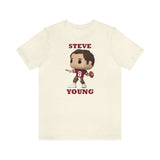 Steve Young San Francisco 49ers, Soft Cotton Bella and Canvas Short Sleeve Tee shirt