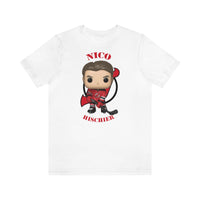 Nico Hischier New Jersey Devils, Soft Cotton Bella and Canvas Short Sleeve Tee shirt