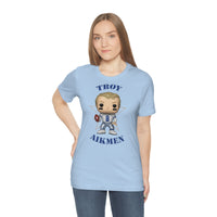 Troy Aikmen Dallas Cowboys, Soft Cotton Bella and Canvas Short Sleeve Tee shirt