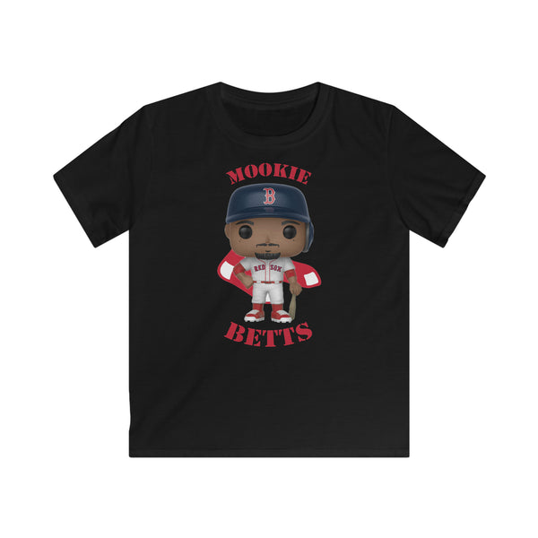 Mookie Betts Boston Red Sox, Kids Gildan Softstyle Tee Shirt