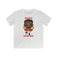 Marcus Rashford Manchester United, Kids Gildan Softstyle Tee Shirt