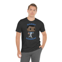 Barry Sanders Detroit Lions, Soft Cotton Bella and Canvas Short Sleeve Tee shirt