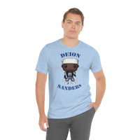 Deion Sanders Dallas Cowboys Throwback, Soft Cotton Bella and Canvas Short Sleeve Tee shirt
