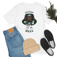 Leveon Bell New York Jets, Soft Cotton Bella and Canvas Short Sleeve Tee shirt