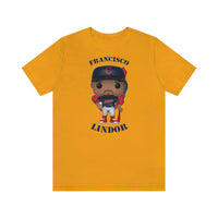 Francisco Lindor Cleveland Indians, Soft Cotton Bella and Canvas Short Sleeve Tee shirt