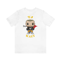 TJ Watt Pittsburgh Steelers, Soft Cotton Bella and Canvas Short Sleeve Tee shirt