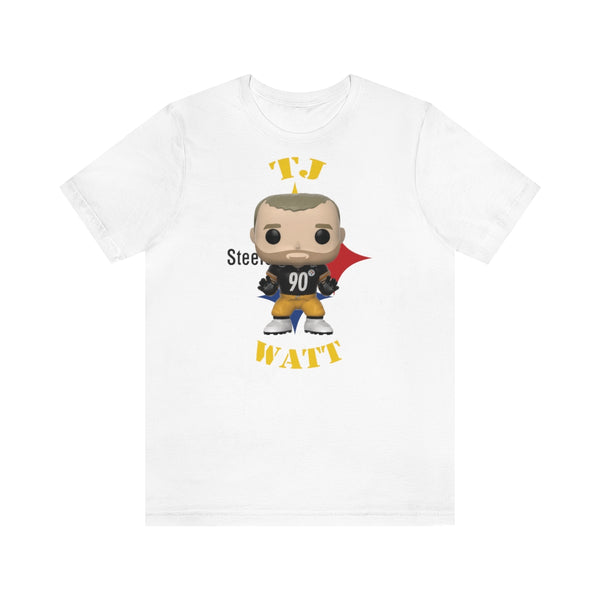 TJ Watt Pittsburgh Steelers, Soft Cotton Bella and Canvas Short Sleeve Tee shirt