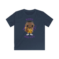 Kobe Bryant L.A Lakers (Yellow), Kids Gildan Softstyle Tee Shirt