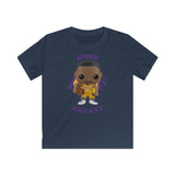 Kobe Bryant L.A Lakers (Yellow), Kids Gildan Softstyle Tee Shirt