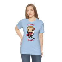Taylor Hall New Jersey Devils, Soft Cotton Bella and Canvas Short Sleeve Tee shirt