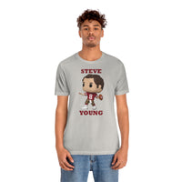 Steve Young San Francisco 49ers, Soft Cotton Bella and Canvas Short Sleeve Tee shirt