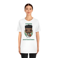 Giannis Antetokounmpo Milwaukee Bucks , Soft Cotton Bella and Canvas Short Sleeve Tee shirt