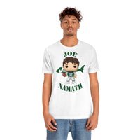 Joe Namath New York Jets, Soft Cotton Bella and Canvas Short Sleeve Tee shirt